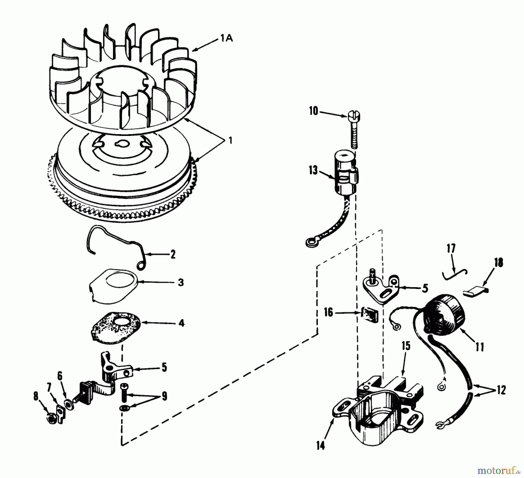 Toro Neu Snow Blowers/Snow Throwers Seite 1 38080 (824) - Toro 824 Snowthrower, 1981 (1000001-1999999) MAGNETO NO. 610848