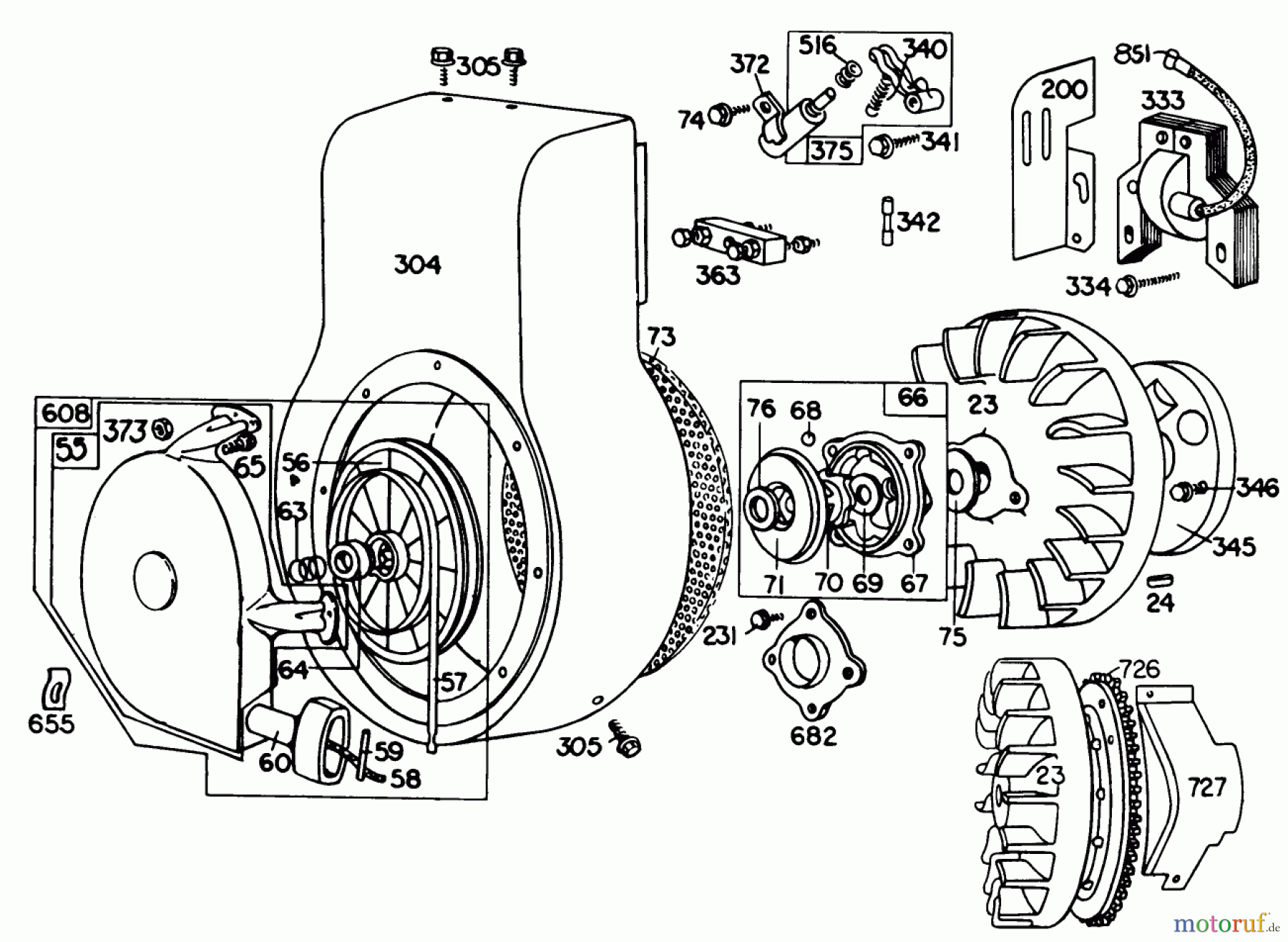 Toro Neu Snow Blowers/Snow Throwers Seite 1 38090 (1132) - Toro 1132 Snowthrower, 1980 (0000001-0999999) ENGINE BRIGGS & STRATTON MODEL NO. 190402 TYPE 0989-01 (8 H.P. SNOWTHROWER MODEL 38150) #2