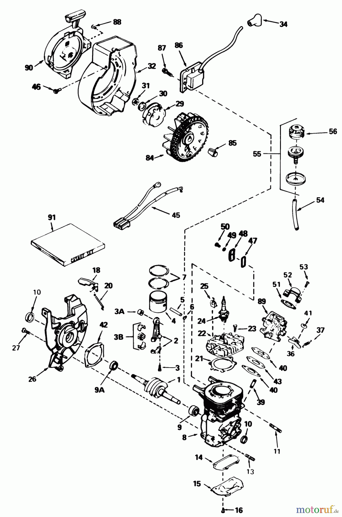 Toro Neu Snow Blowers/Snow Throwers Seite 1 38116C (CR-20R) - Toro CR-20 Snowthrower, 1987 (7000001-7999999) ENGINE TECUMSEH MODEL NO. AH-600 TYPE 1622-M (MODEL NO. 38110C)
