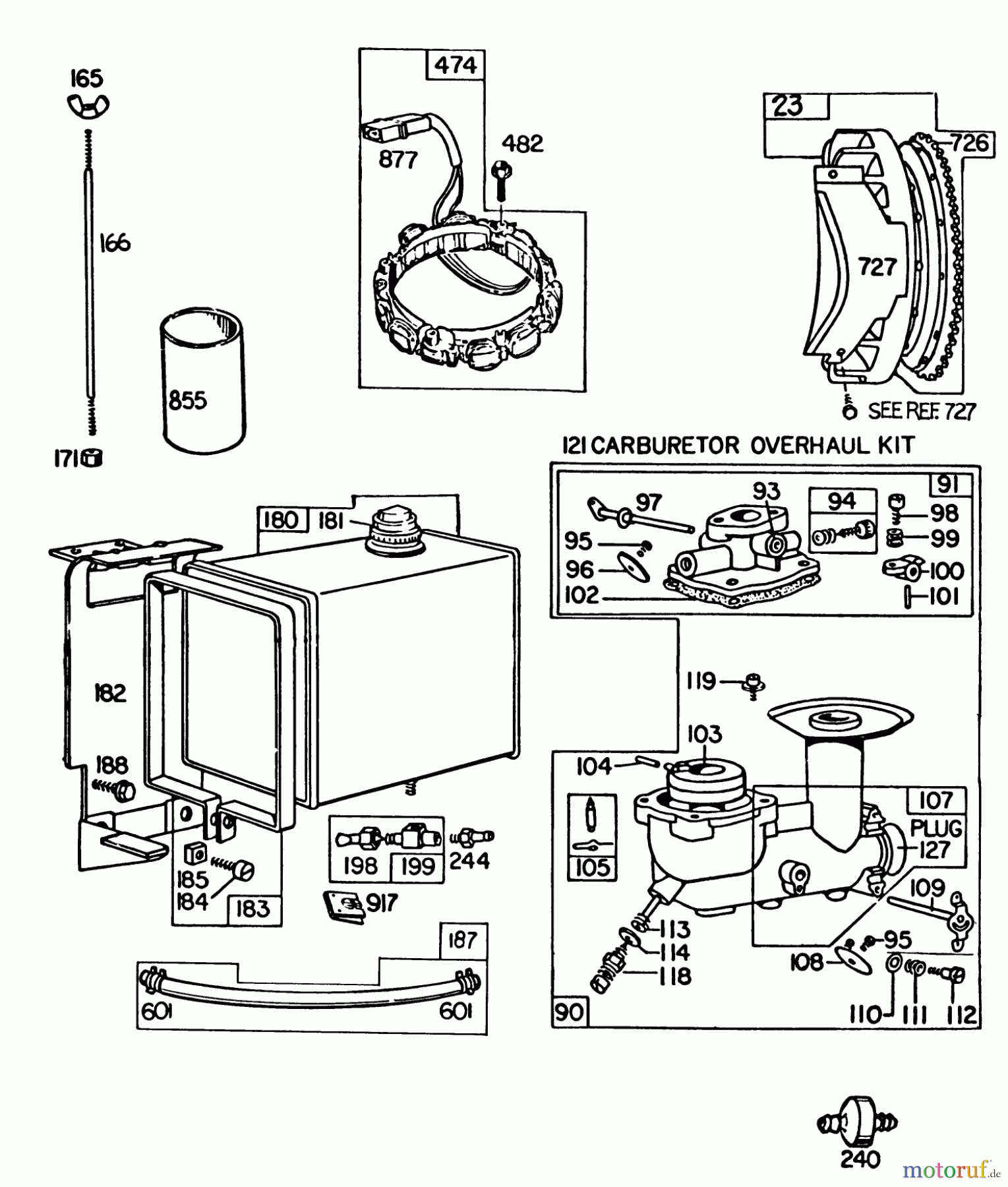 Toro Neu Snow Blowers/Snow Throwers Seite 1 38160 (1132) - Toro 1132 Snowthrower, 1985 (5000001-5999999) ENGINE BRIGGS & STRATTON MODEL NO. 252416-0677-01 #2