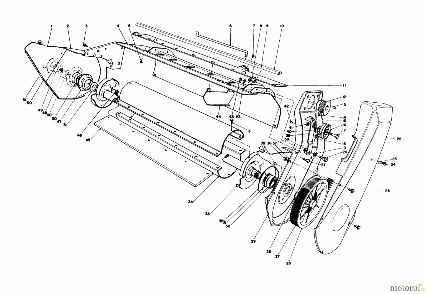 Toro Neu Snow Blowers/Snow Throwers Seite 1 38165 (S-620) - Toro S-620 Snowthrower, 1987 (7000001-7999999) LOWER MAIN FRAME ASSEMBLY