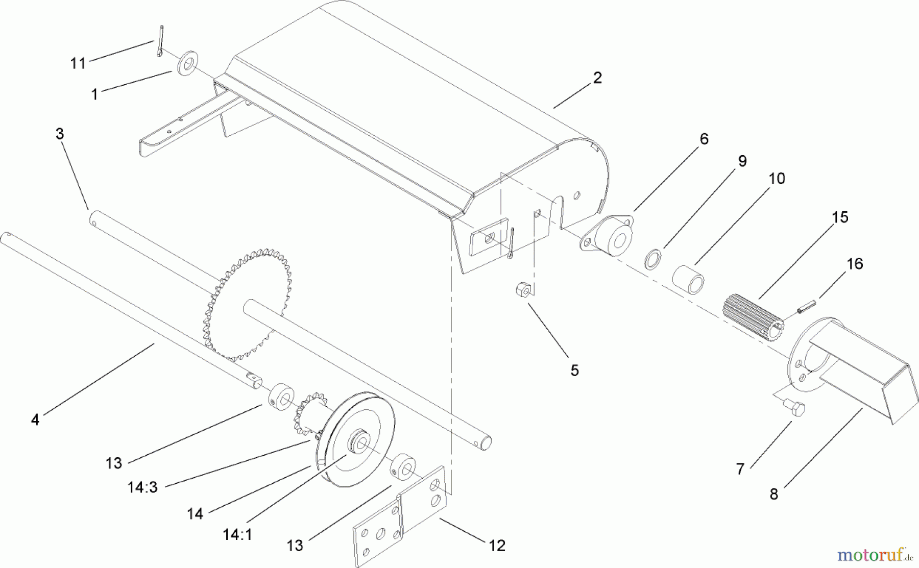  Toro Neu Blowers/Vacuums/Chippers/Shredders 62925 - Toro 206cc OHV Vacuum Blower, 2006 (260000001-260999999) TRACTION ASSEMBLY