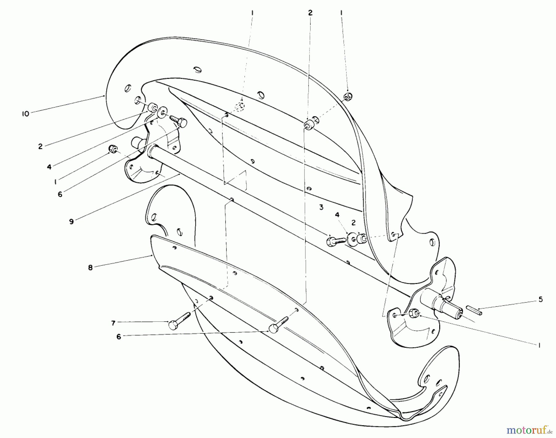 Toro Neu Snow Blowers/Snow Throwers Seite 1 38180 - Toro CCR 2000 Snowthrower, 1989 (9000001-9999999) ROTOR ASSEMBLY
