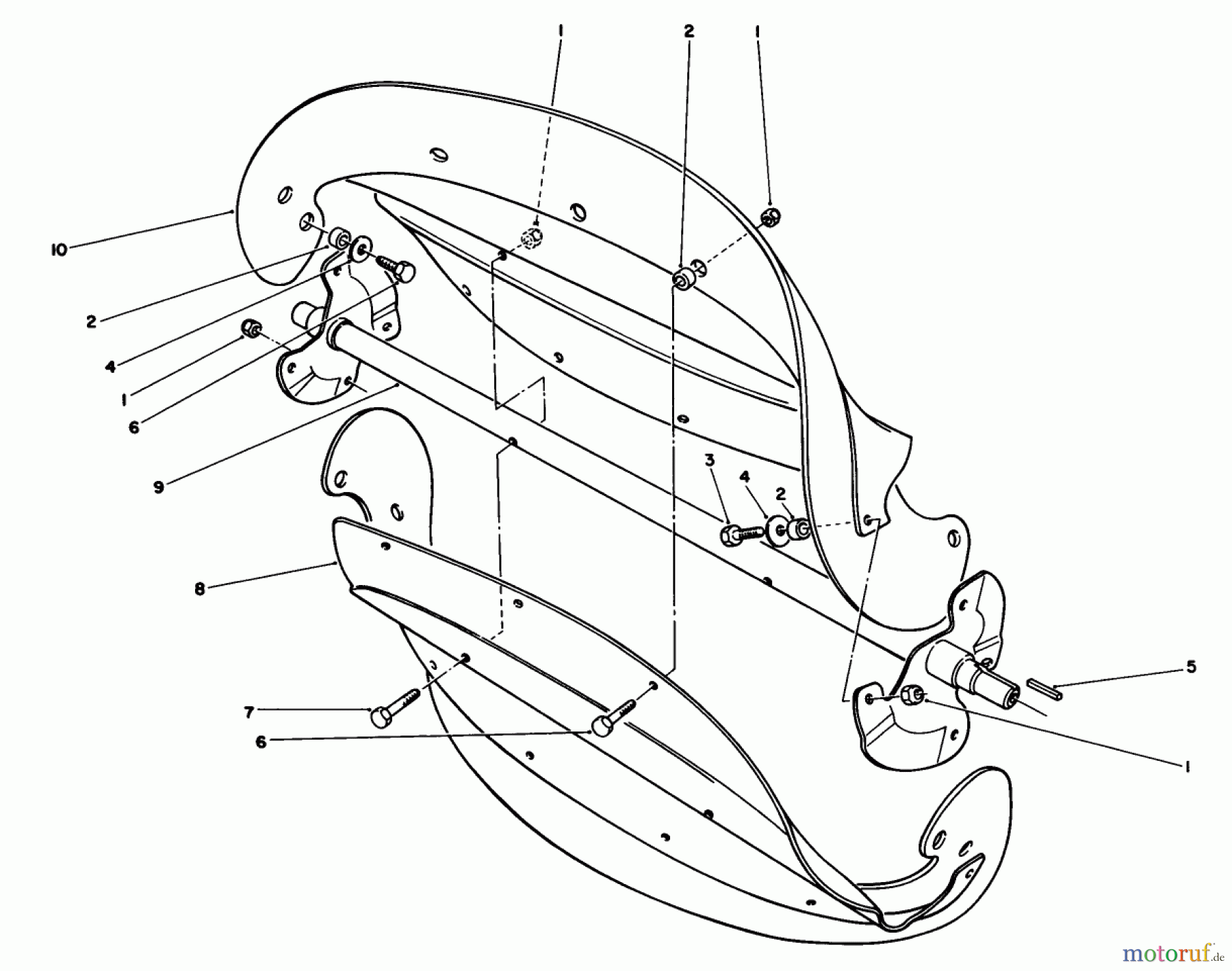 Toro Neu Snow Blowers/Snow Throwers Seite 1 38180 - Toro CCR 2000 Snowthrower, 1990 (0007974-0008194) ROTOR ASSEMBLY
