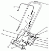 Toro 38190 - CCR 1000 Snowthrower, 1995 (59000001-59999999) Ersatzteile HANDLE ASSEMBLY