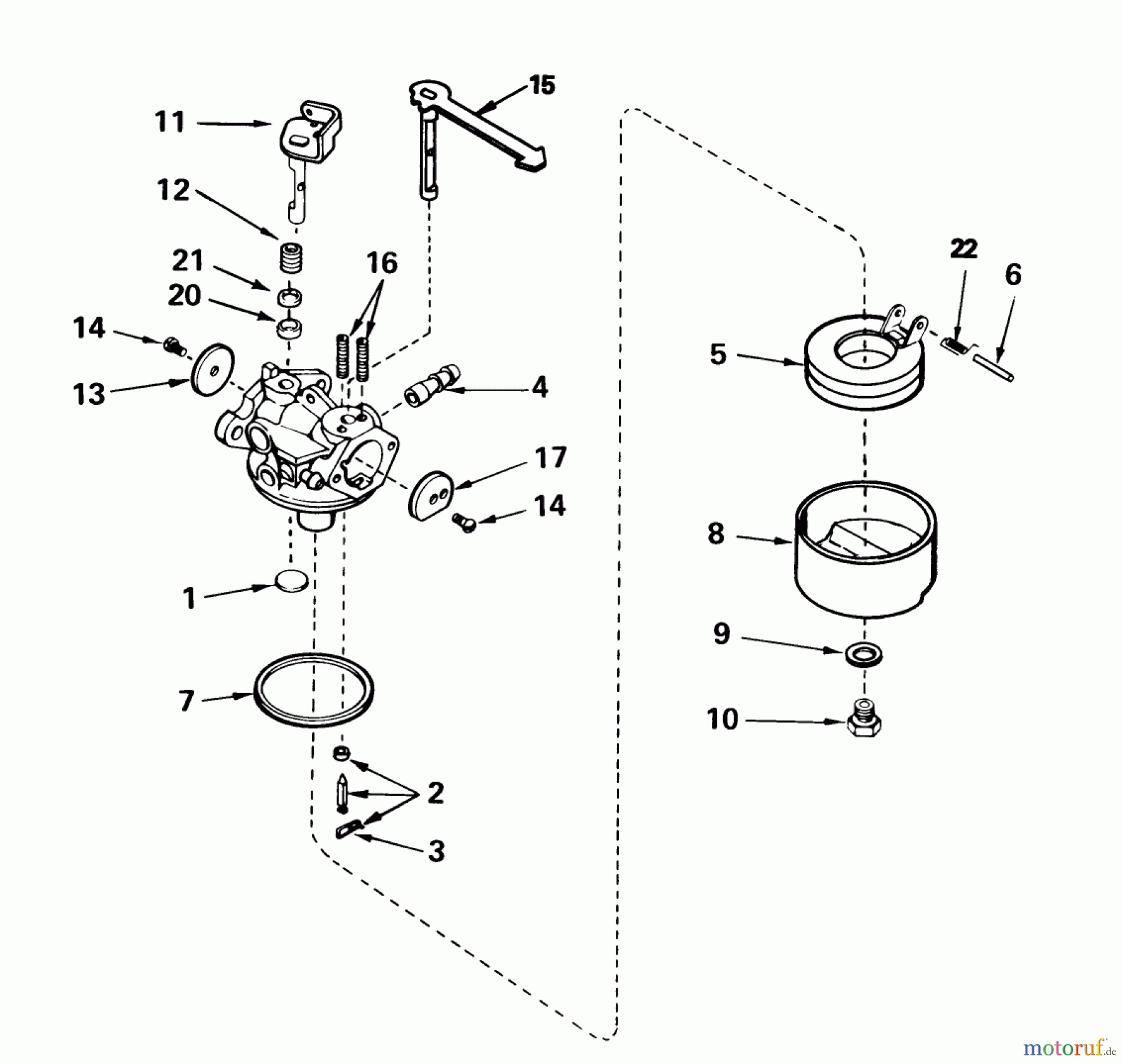 Toro Neu Snow Blowers/Snow Throwers Seite 1 38195 - Toro CCR 1000 Snowthrower, 1992 (2000001-2999999) CARBURETOR NO. 632552
