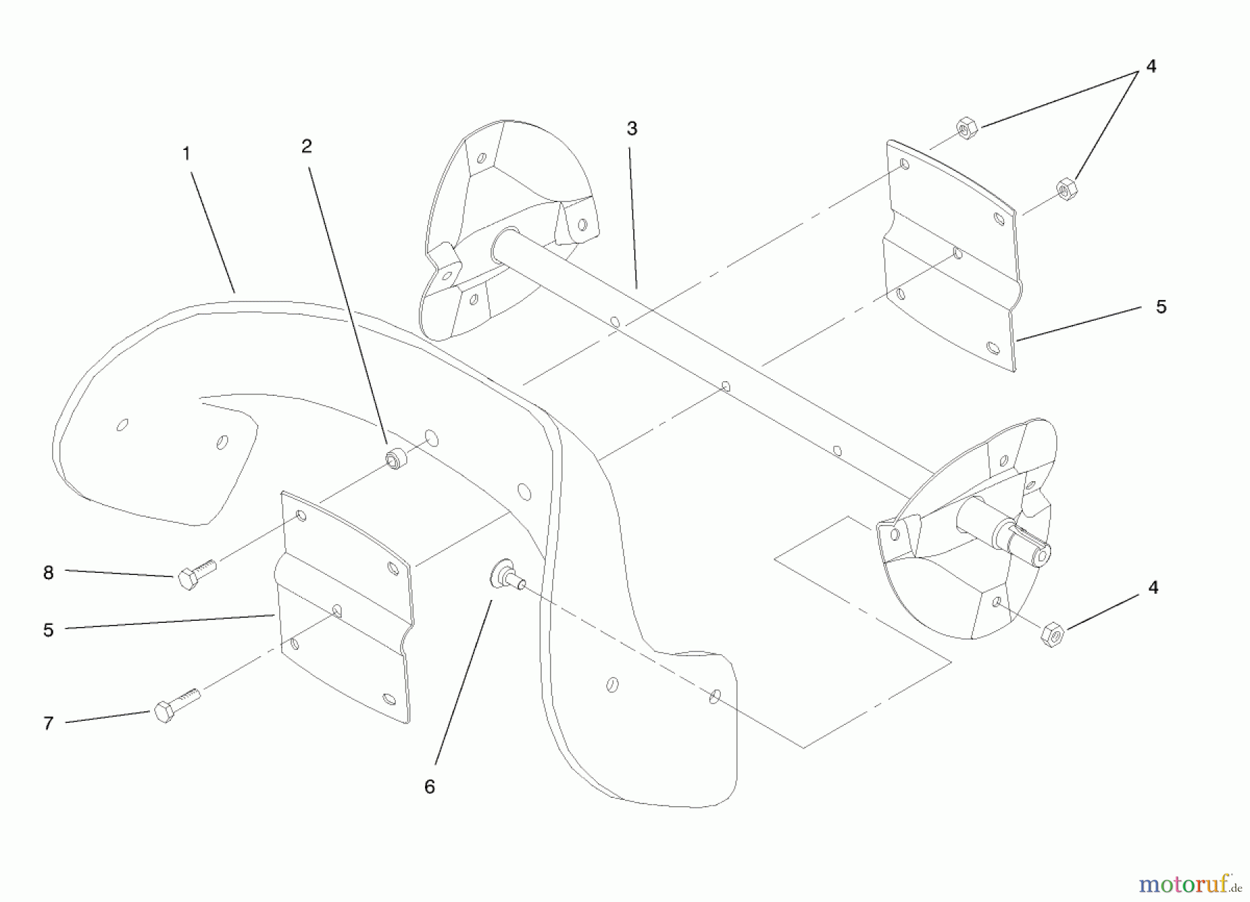 Toro Neu Snow Blowers/Snow Throwers Seite 1 38414 (2400) - Toro CCR 2400 Snowthrower, 1998 (8900001-8999999) ROTOR ASSEMBLY