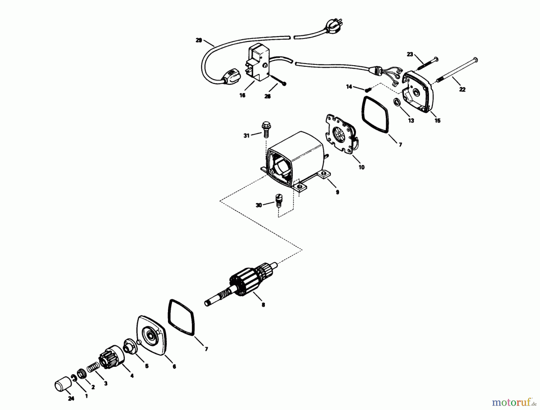 Toro Neu Snow Blowers/Snow Throwers Seite 1 38540 (824) - Toro 824 Power Shift Snowthrower, 1992 (2000001-2999999) ELECTRIC STARTER MOTOR KIT NO. 37-4810 (OPTIONAL)