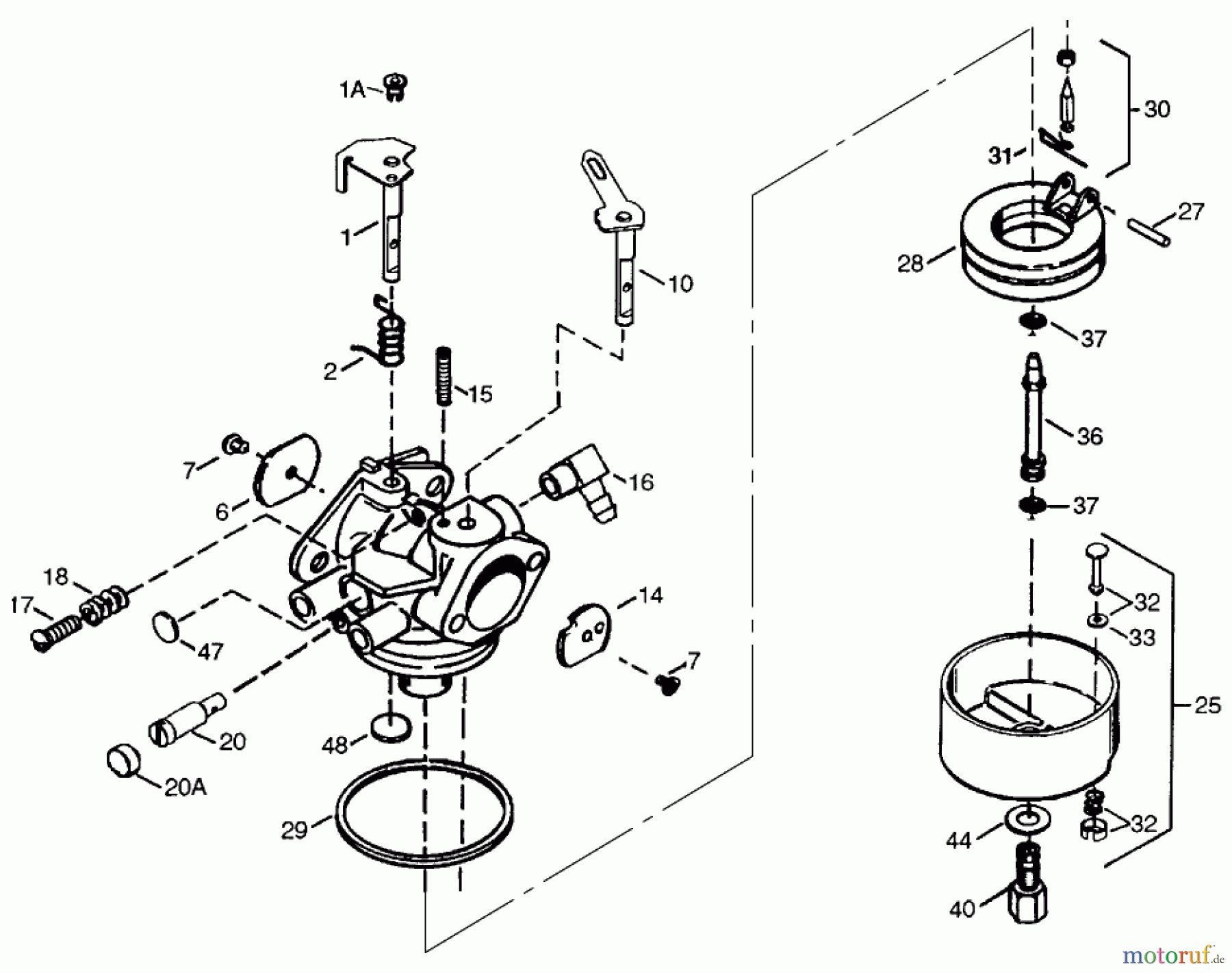 Toro Neu Snow Blowers/Snow Throwers Seite 1 38542 (824) - Toro 824 Power Shift Snowthrower, 1999 (99000001-99999999) CARBURETOR TECUMSEH #640169