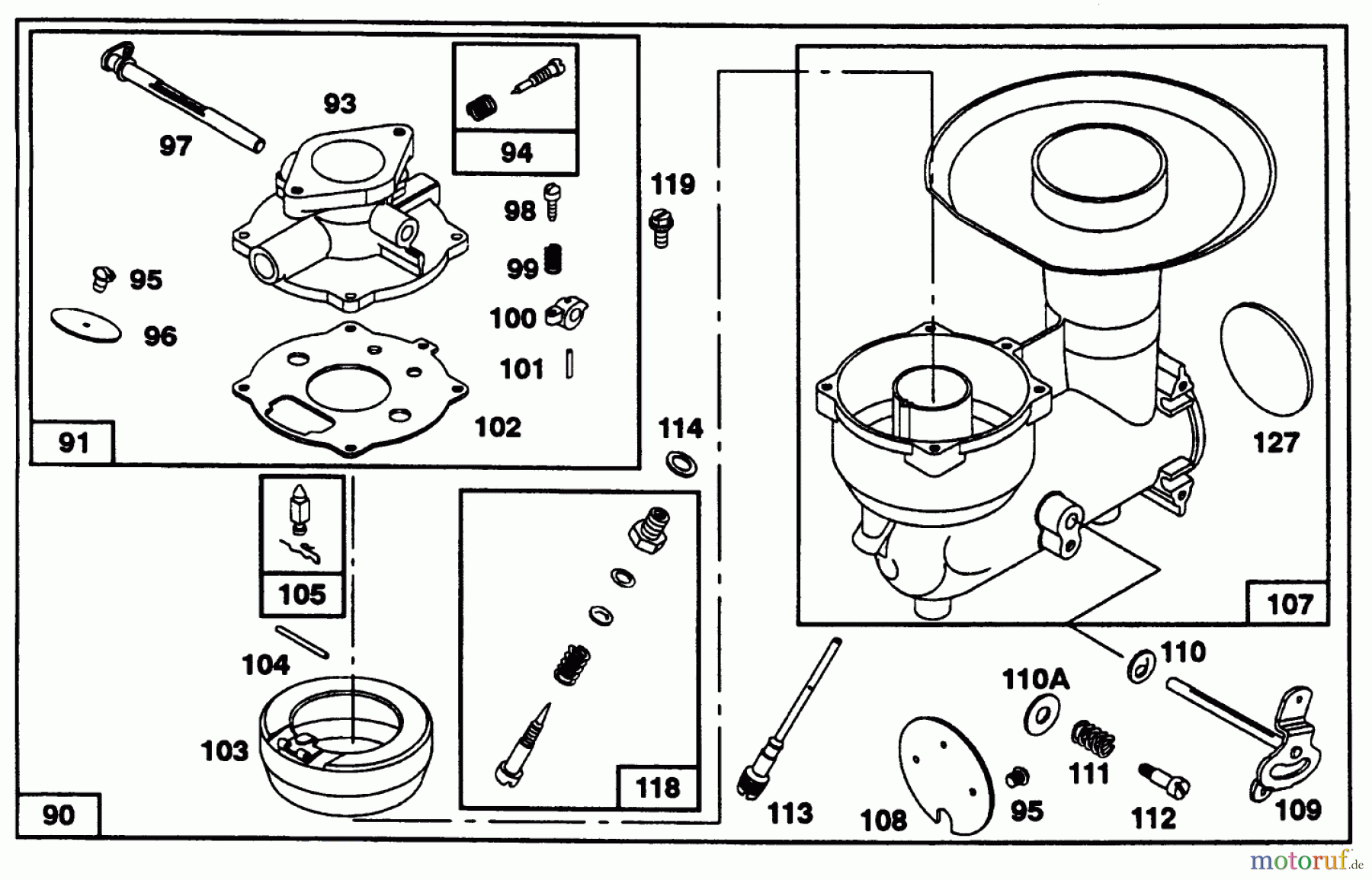 Toro Neu Snow Blowers/Snow Throwers Seite 1 38566 (1132) - Toro 1132 Power Shift Snowthrower, 1995 (59000001-59999999) ENGINE BRIGGS & STRATTON MODELS 252416-0756-01 & 252416-0757-01 #3