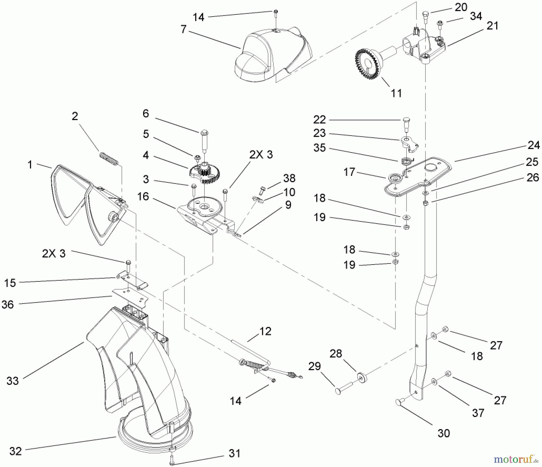  Toro Neu Snow Blowers/Snow Throwers Seite 2 38610 (6000) - Toro Power Max 6000 Snowthrower, 2005 (250010001-250999999) CHUTE ASSEMBLY