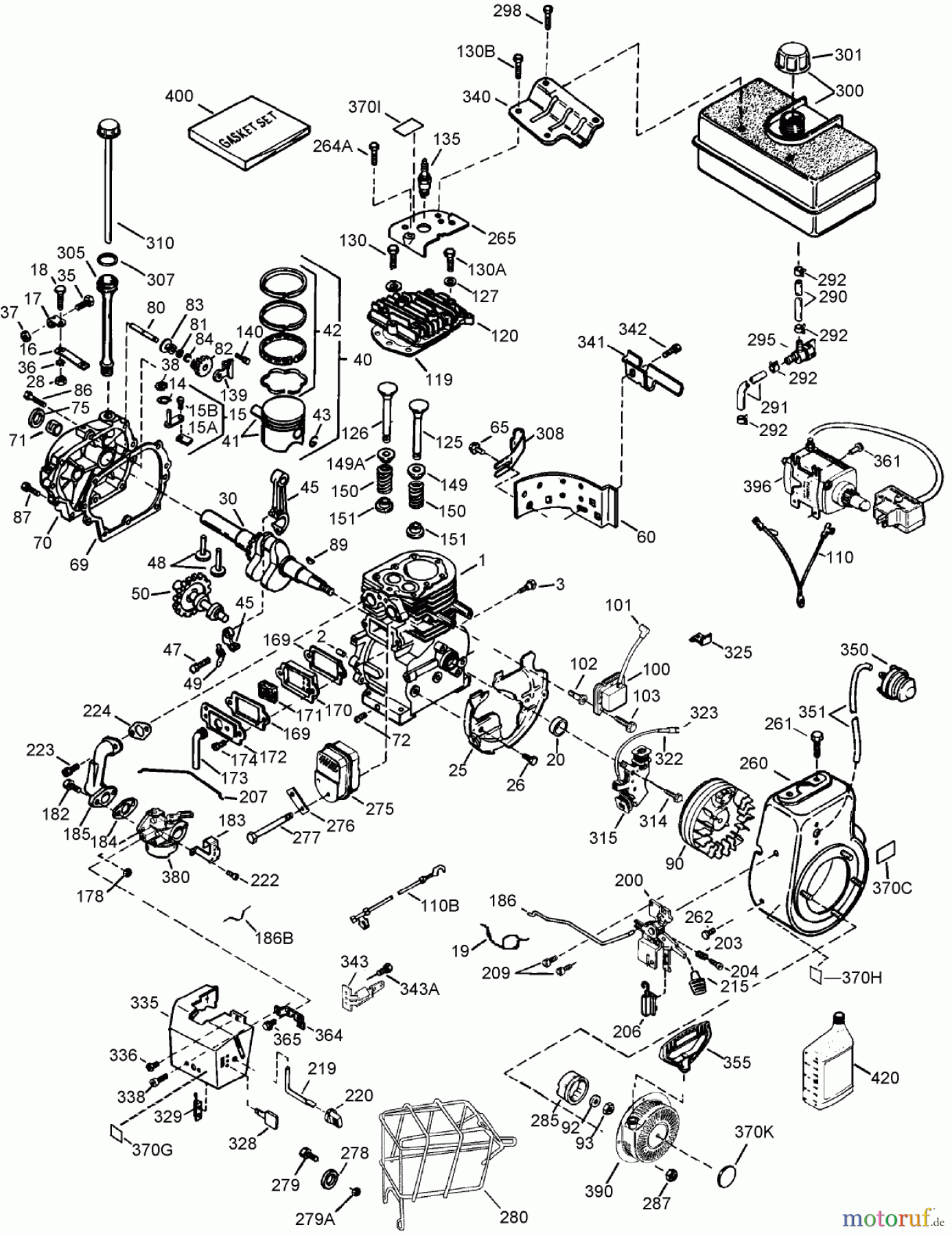  Toro Neu Snow Blowers/Snow Throwers Seite 2 38621 (826 LE) - Toro Power Max 826 LE Snowthrower, 2006 (260000001-260999999) ENGINE ASSEMBLY NO. 2 TECUMSEH LH318SA-156564H