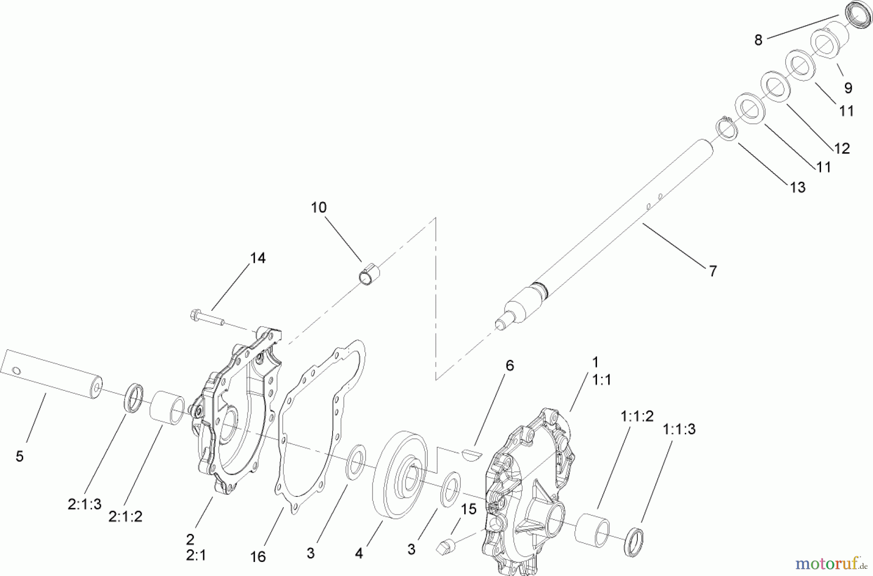 Toro Neu Snow Blowers/Snow Throwers Seite 2 38629C (826 OE) - Toro Power Max 826 OE Snowthrower, 2009 (290000001-290999999) 26 INCH AUGER GEARCASE ASSEMBLY NO. 108-7328
