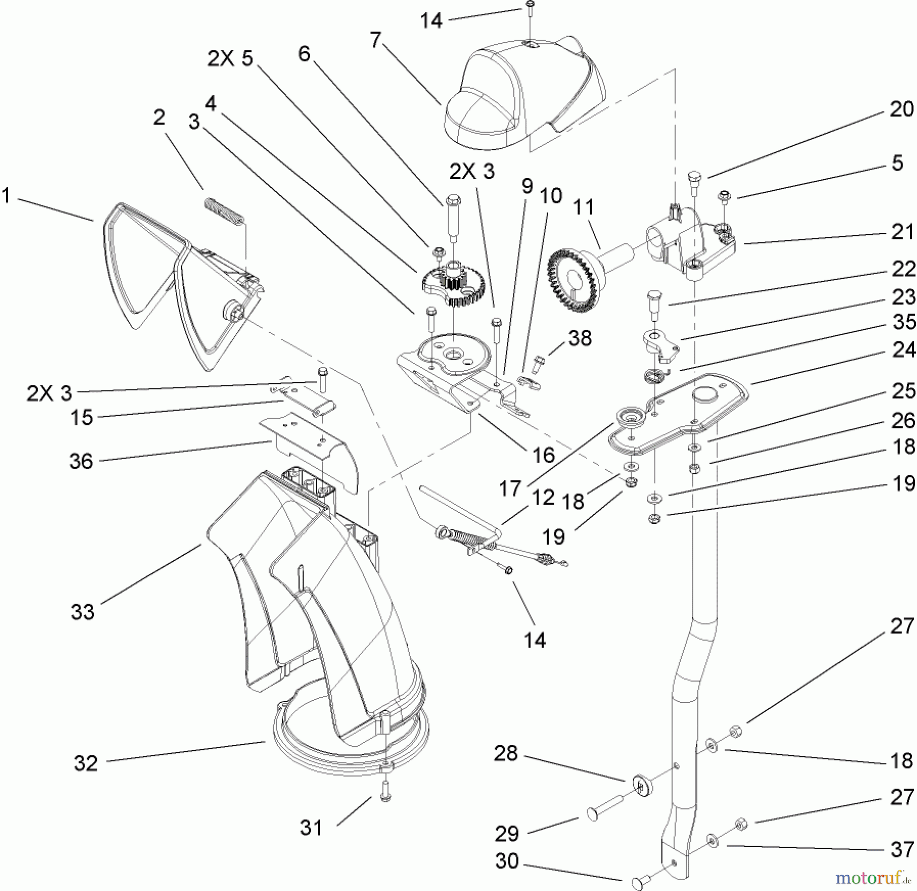 Toro Neu Snow Blowers/Snow Throwers Seite 2 38637 (828 OXE) - Toro Power Max 828 OXE Snowthrower, 2008 (280000001-280999999) CHUTE ASSEMBLY