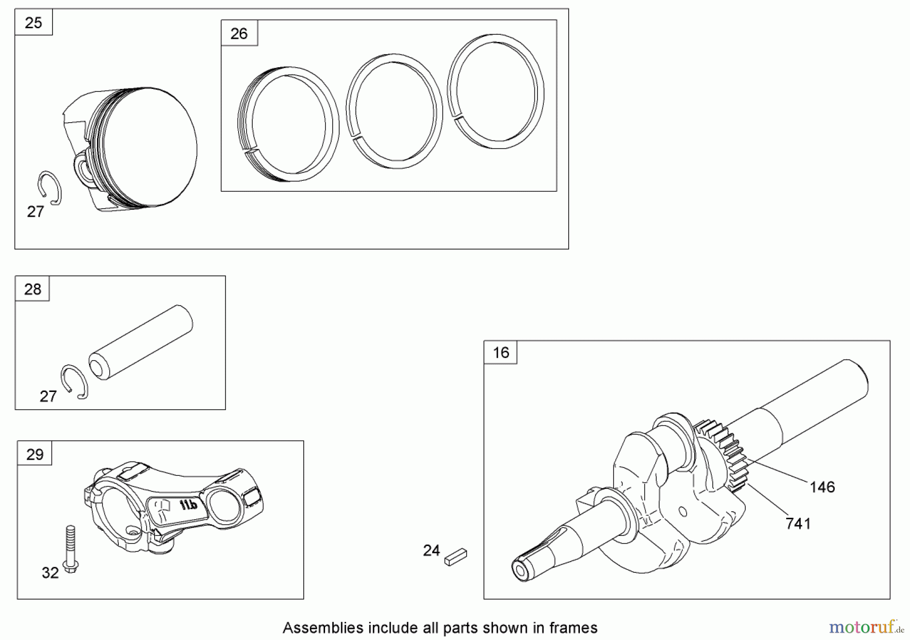  Toro Neu Snow Blowers/Snow Throwers Seite 2 38637 (828 OXE) - Toro Power Max 828 OXE Snowthrower, 2008 (280000001-280999999) CRANKSHAFT ASSEMBLY BRIGGS AND STRATTON 15D104-0112-E1