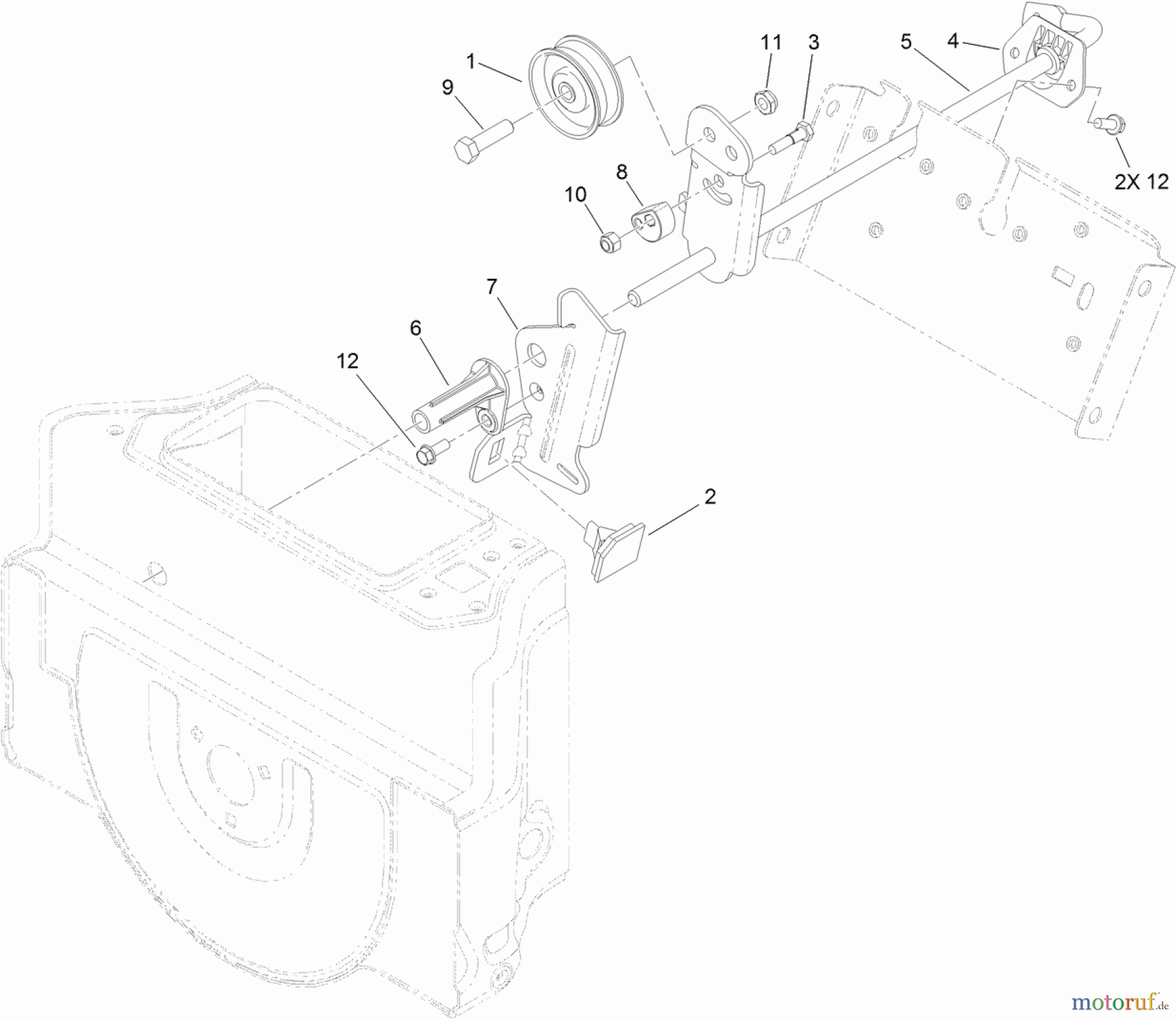 Toro Neu Snow Blowers/Snow Throwers Seite 2 38816 (726 OE) - Toro Power Max 726 OE Snowthrower, 2013 (SN 313000001-313999999) IMPELLER DRIVE ASSEMBLY