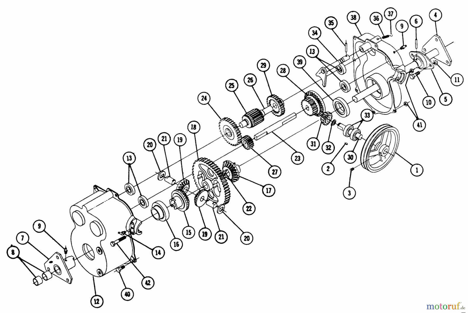  Toro Neu Snow Blowers/Snow Throwers Seite 2 4-2632 (626) - Toro 626 Snowthrower, 1968 PARTS LIST 5057 - TRANSMISSION