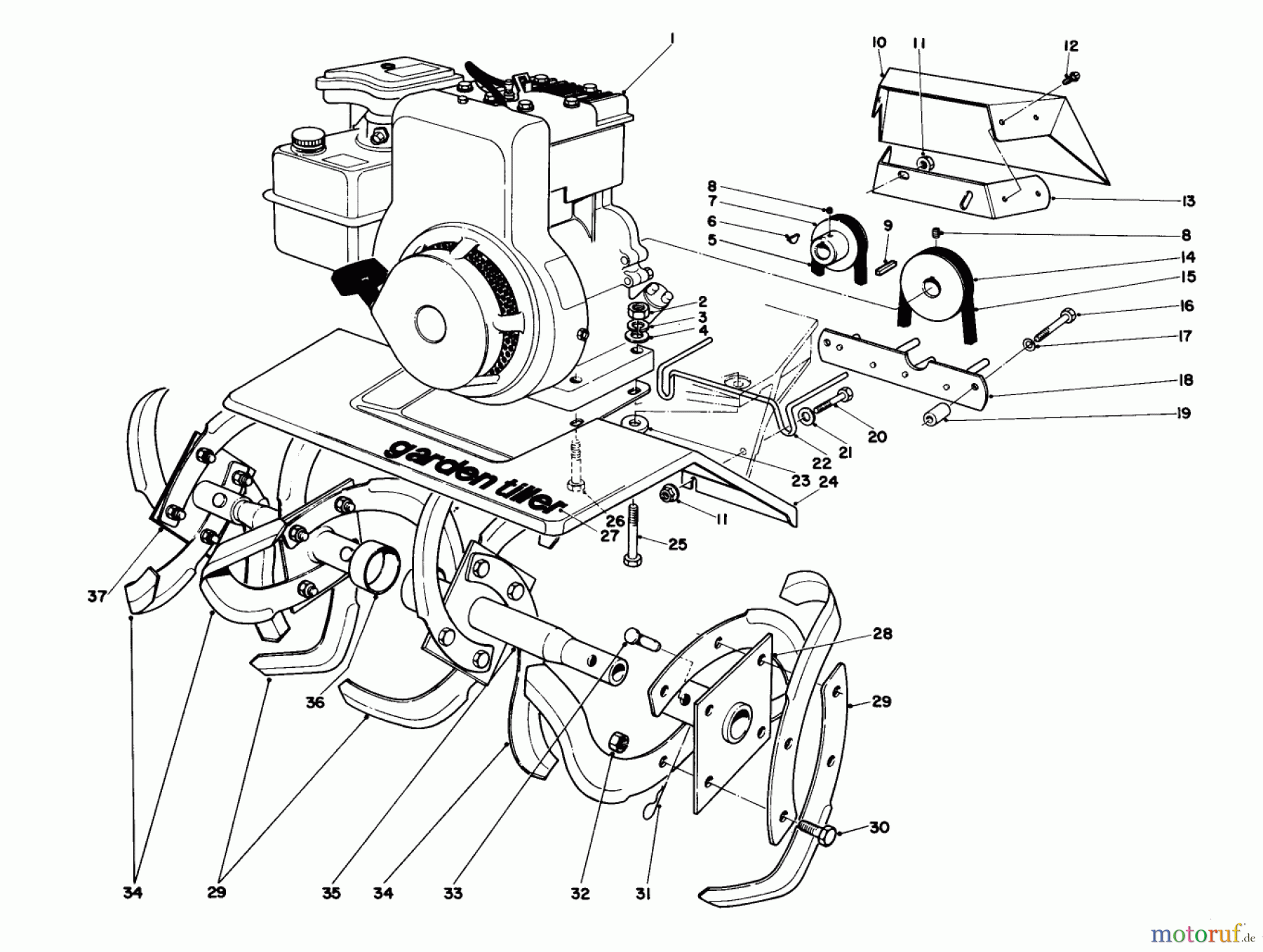  Toro Neu Tillers/Cultivators 58237 - Toro 26