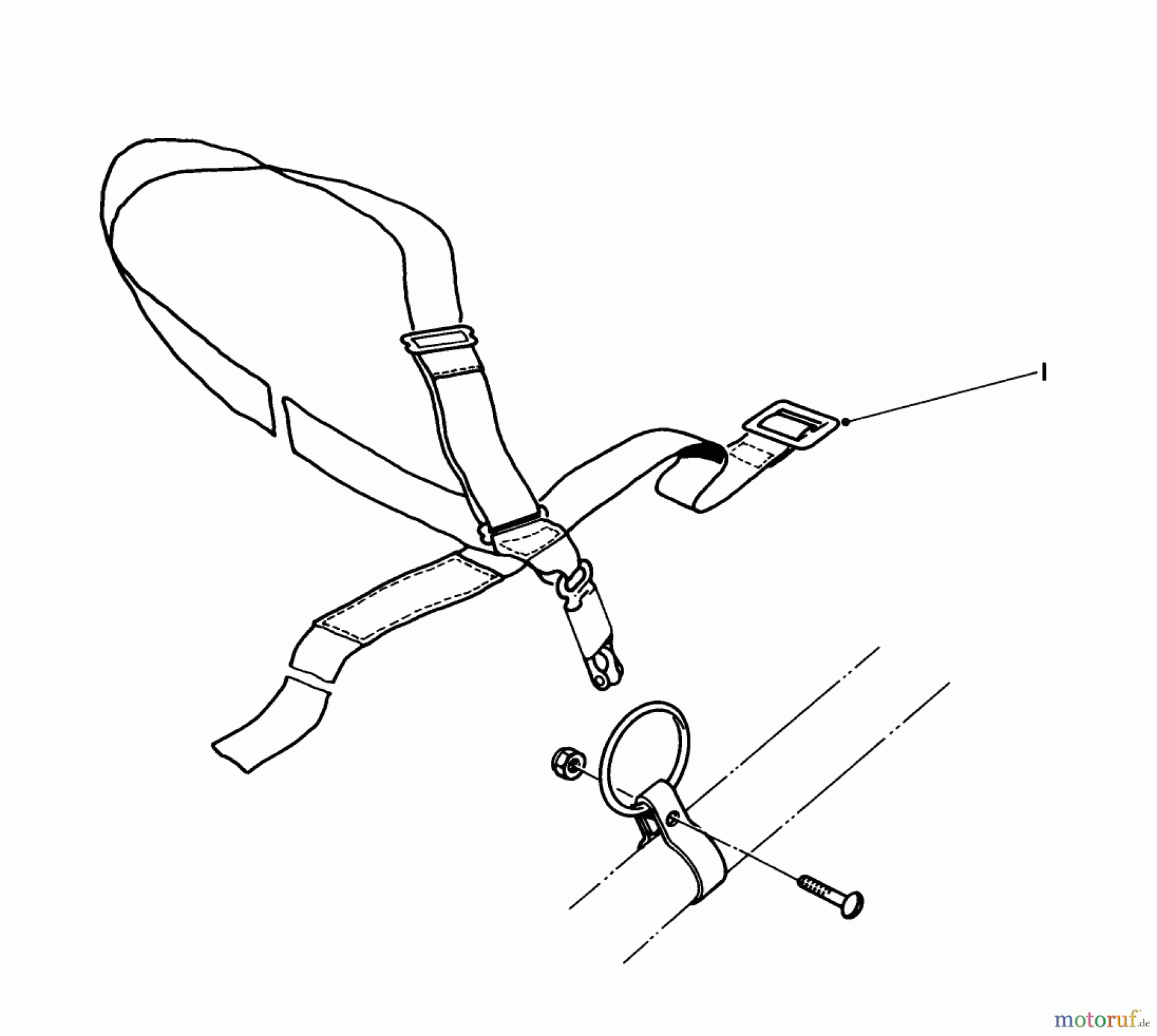Toro Neu Trimmers, String/Brush 51607 (TC 700) - Toro TC 700 Gas Trimmer, 1983 (3000001-3999999) DELUXE HARNESS KIT NO. 46-2960 (OPTIONAL)