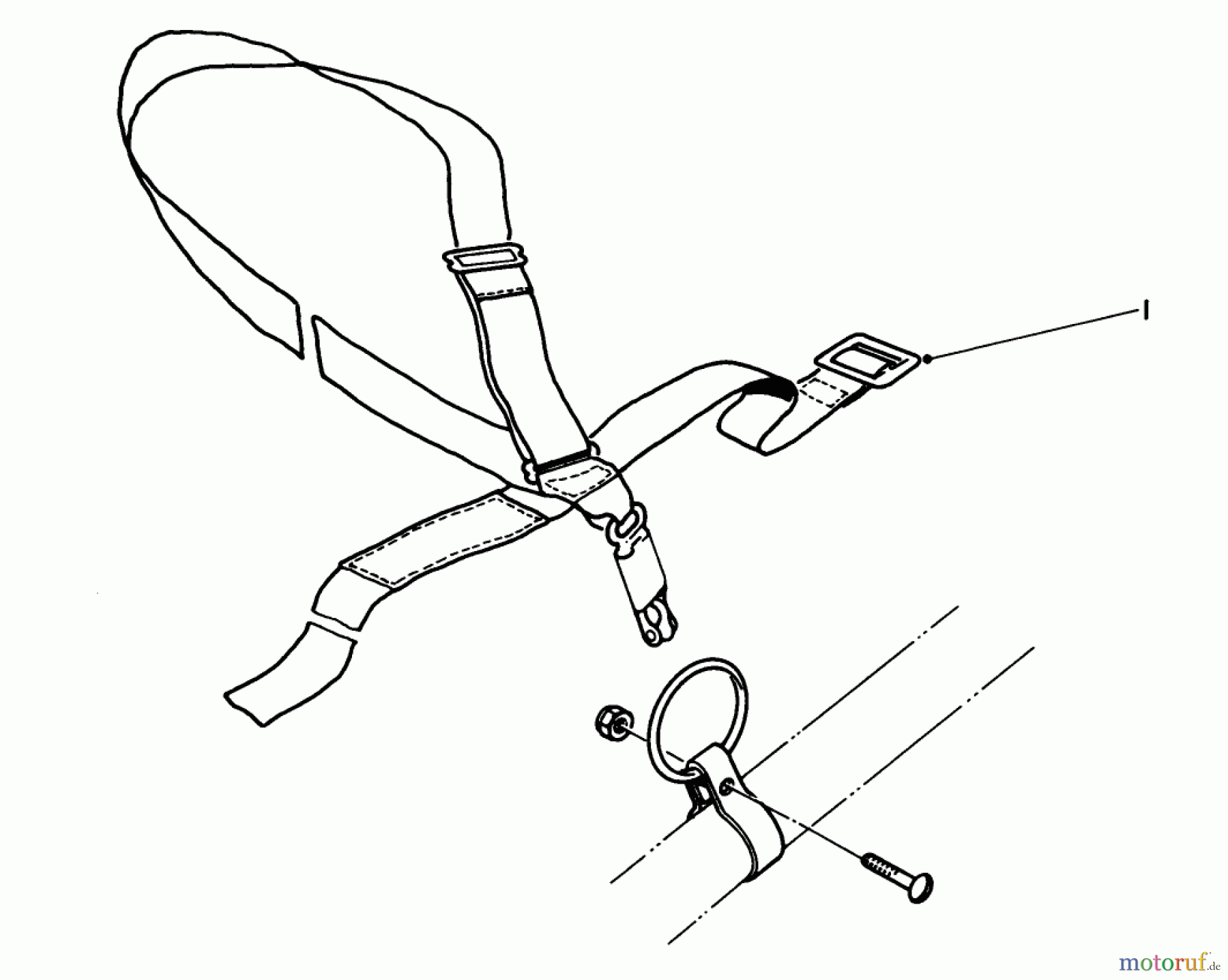 Toro Neu Trimmers, String/Brush 51616 (TC 650) - Toro TC 650 Gas Trimmer, 1985 (5000001-5999999) DELUXE HARNESS NO. 46-2960 (OPTIONAL)