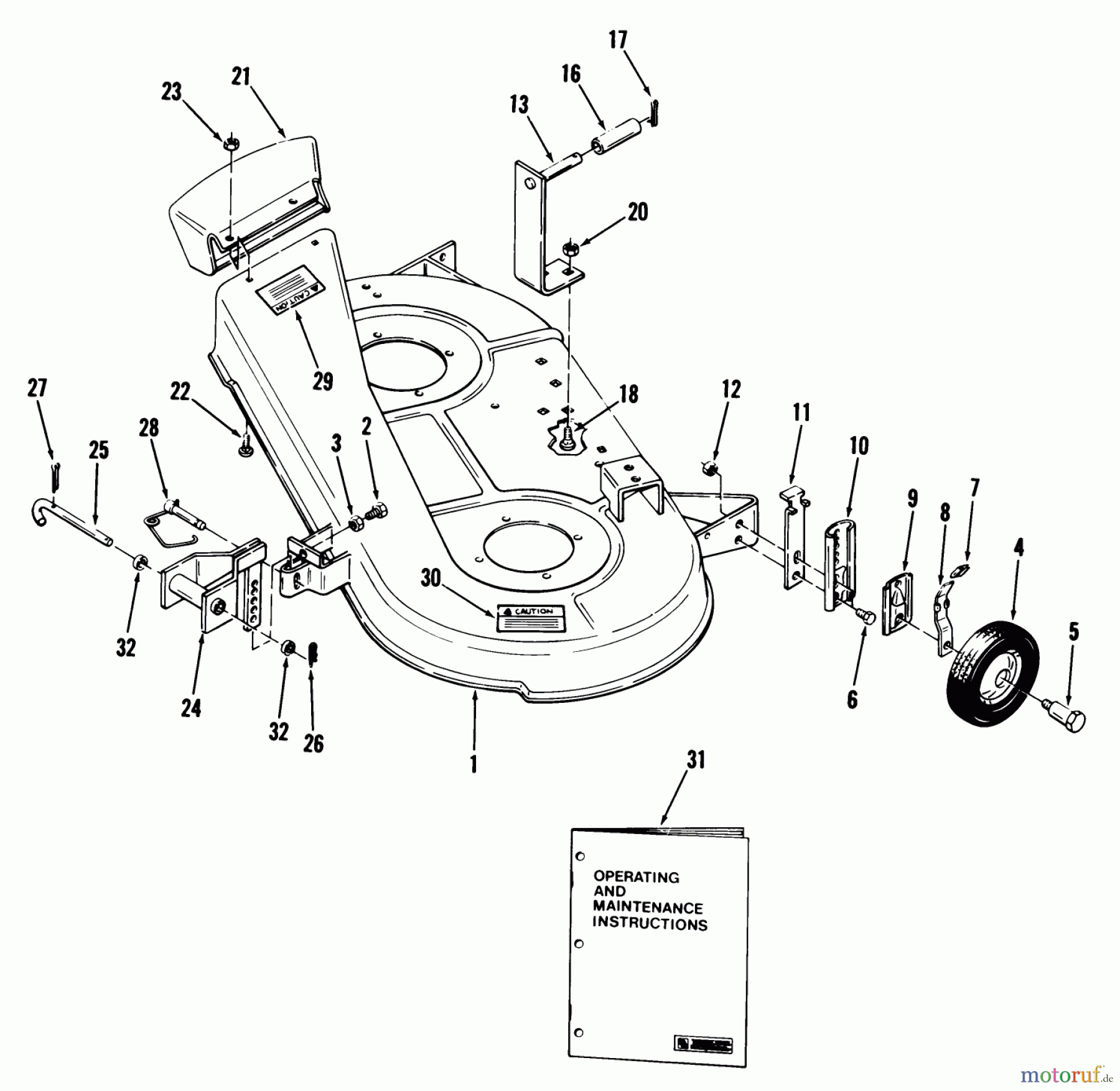  Toro Neu Mowers, Deck Assembly Only 05-32YS01 - Toro 32