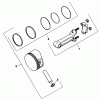 Mähdecks 30768 - Toro 52" Rear Discharge Mower (SN: 2000001 - 2999999) (1992) Ersatzteile PISTON AND ROD-ENGINE KOHLER MODEL NO. M18QS-24657