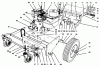 Laubbläser / Laubsauger 62924 - Toro 5 hp Lawn Vacuum (SN: 6900001 - 6999999) (1996) Ersatzteile ENGINE & BASE ASSEMBLY