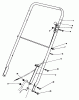 Rasenmäher 22015 - Toro Walk-Behind Mower (SN: 5000001 - 5999999) (1985) Ersatzteile HANDLE ASSEMBLY (MODEL 22015)