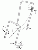Rasenmäher 22025 - Toro Walk-Behind Mower (SN: 6000001 - 6999999) (1986) Ersatzteile HANDLE ASSEMBLY