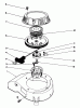 Rasenmäher 22025 - Toro Walk-Behind Mower (SN: 9000001 - 9999999) (1989) Ersatzteile ENGINE ASSEMBLY MODEL NO. 47PJ8 #6