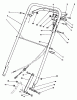 Rasenmäher 22035 - Toro Walk-Behind Mower (SN: 1000001 - 1999999) (1991) Ersatzteile HANDLE ASSEMBLY (MODEL 22035)
