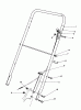 Rasenmäher 22035 - Toro Walk-Behind Mower (SN: 6000001 - 6999999) (1986) Ersatzteile HANDLE ASSEMBLY (MODEL 22030)