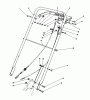 Rasenmäher 22035 - Toro Walk-Behind Mower (SN: 6000001 - 6999999) (1986) Ersatzteile HANDLE ASSEMBLY (MODEL 22035)