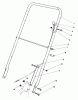 Rasenmäher 22035 - Toro Walk-Behind Mower (SN: 7000001 - 7999999) (1987) Ersatzteile HANDLE ASSEMBLY (MODEL 22030)