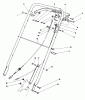 Rasenmäher 22035 - Toro Walk-Behind Mower (SN: 7000001 - 7999999) (1987) Ersatzteile HANDLE ASSEMBLY (MODEL 22035)
