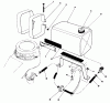 Rasenmäher 22030 - Toro Walk-Behind Mower (SN: 9000001 - 9999999) (1989) Ersatzteile GAS TANK ASSEMBLY