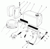 Rasenmäher 22035C - Toro Walk-Behind Mower (SN: 8000001 - 8999999) (1988) Ersatzteile GAS TANK ASSEMBLY