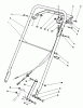 Rasenmäher 22035C - Toro Walk-Behind Mower (SN: 9000001 - 9999999) (1989) Ersatzteile HANDLE ASSEMBLY