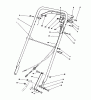 Rasenmäher 22036 - Toro Walk-Behind Mower (SN: 0000001 - 0999999) (1990) Ersatzteile HANDLE ASSEMBLY