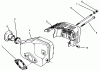 Rasenmäher 22037BC - Toro Walk-Behind Mower (SN: 5900001 - 5999999) (1995) Ersatzteile MUFFLER ASSEMBLY (MODEL NO. 47PR4-3)