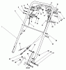 Rasenmäher 22040 - Toro Walk-Behind Mower (SN: 1000001 - 1999999) (1991) Ersatzteile HANDLE ASSEMBLY
