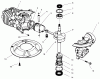 Rasenmäher 22043 - Toro Walk-Behind Mower (SN: 6900001 - 6999999) (1996) Ersatzteile CRANKSHAFT ASSEMBLY (MODEL NO. 47PS5-3)(SERIAL NO. 6900001-7901902)(MODEL NO. 47PT7-3)(SERIAL NO. 7901903 & UP)