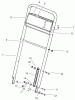 Rasenmäher 22043 - Toro Walk-Behind Mower (SN: 6900001 - 6999999) (1996) Ersatzteile HANDLE ASSEMBLY