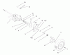 Rasenmäher 22161 - Toro Recycler Mower (SN: 8900001 - 8999999) (1998) Ersatzteile GEAR CASE & REAR WHEEL ASSEMBLY