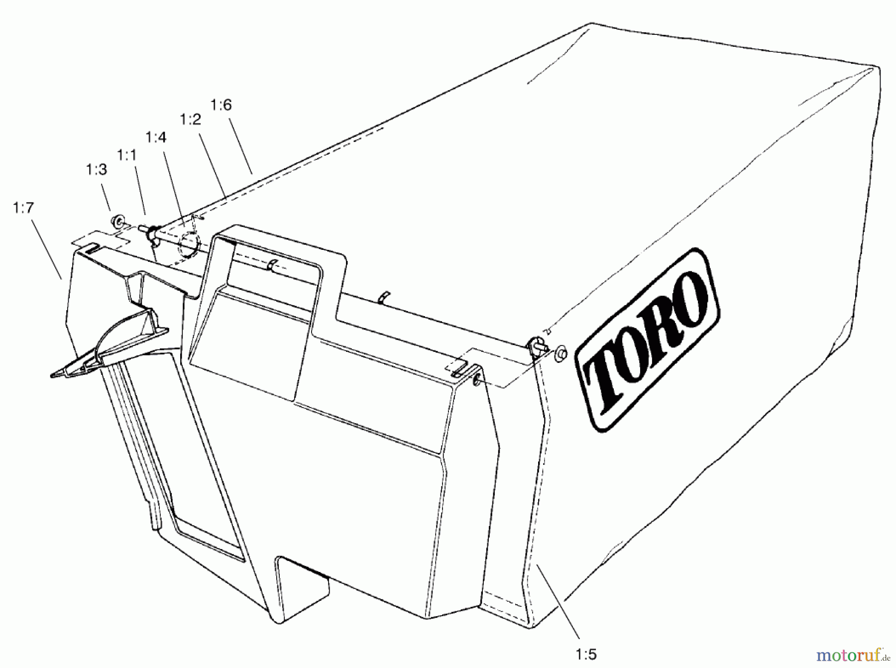 Rasenmäher 22170 - Toro Recycler Mower (SN: 200000001 - 200999999) (2000) BAGGING ASSEMBLY