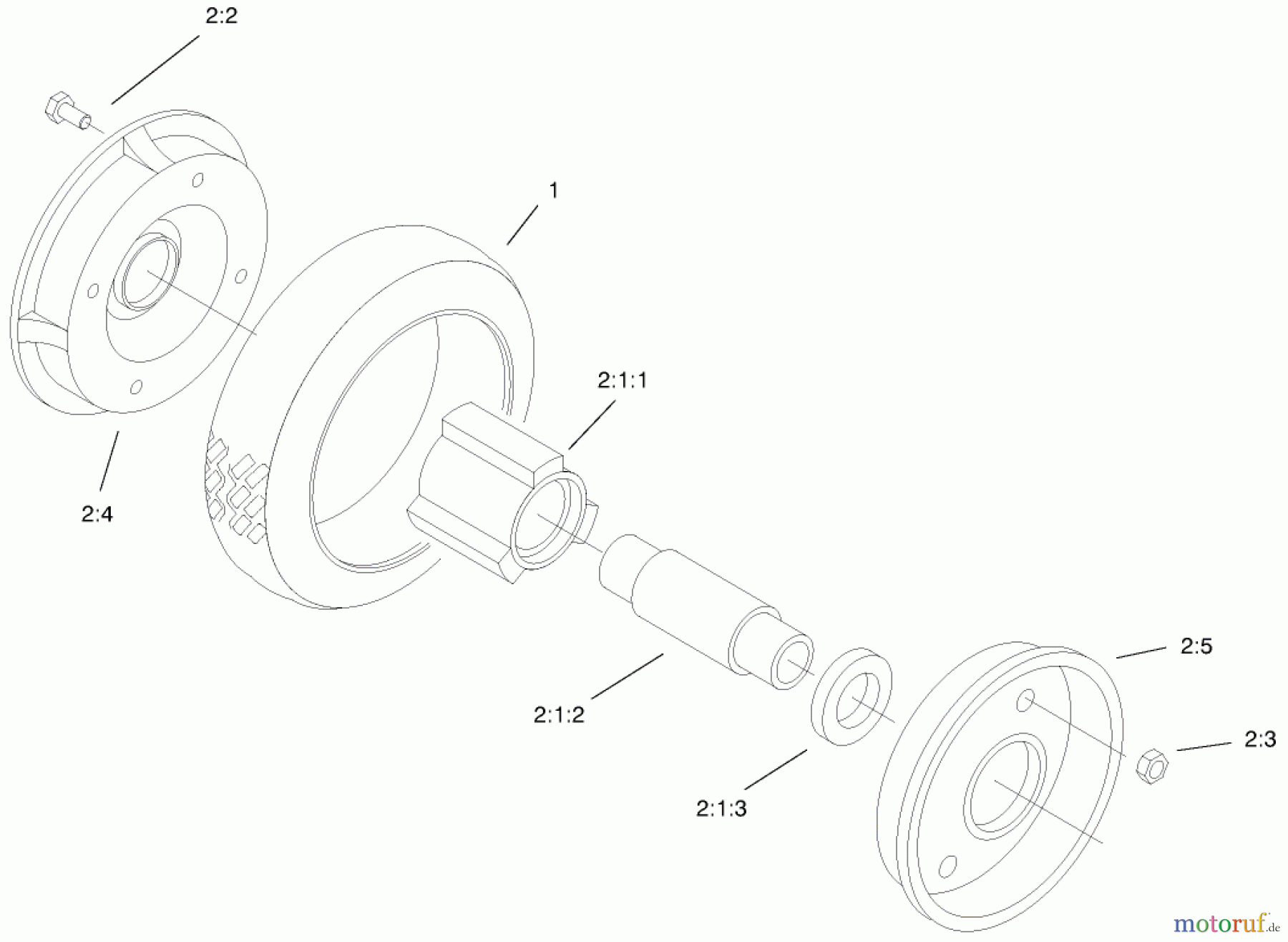  Rasenmäher 22171 - Toro Recycler Mower (SN: 9900001 - 9999999) (1999) REAR WHEEL & TIRE ASSEMBLY