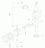 Rasenmäher 22172 - Toro Recycler Mower (SN: 200000001 - 200999999) (2000) Ersatzteile PISTON/CRANKCASE