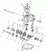 Rasenmäher 22261 - Toro Side Discharge Mower (SN: 8900001 - 8999999) (1998) Ersatzteile GEAR CASE ASSEMBLY
