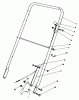 Rasenmäher 22621 - Toro Walk-Behind Mower (SN: 7000001 - 7999999) (1987) Ersatzteile HANDLE ASSEMBLY (MODEL NO. 22525)