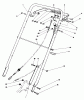 Rasenmäher 22621 - Toro Walk-Behind Mower (SN: 7000001 - 7999999) (1987) Ersatzteile HANDLE ASSEMBLY (MODEL NO. 22621)